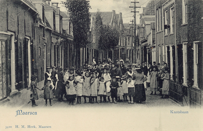 6603 Gezicht in de Kaatsbaan te Maarssen/Nieuw Maarsseveen uit het zuiden.N.B. Nieuw Maarsseveen is per 1 juli 1949 bij ...